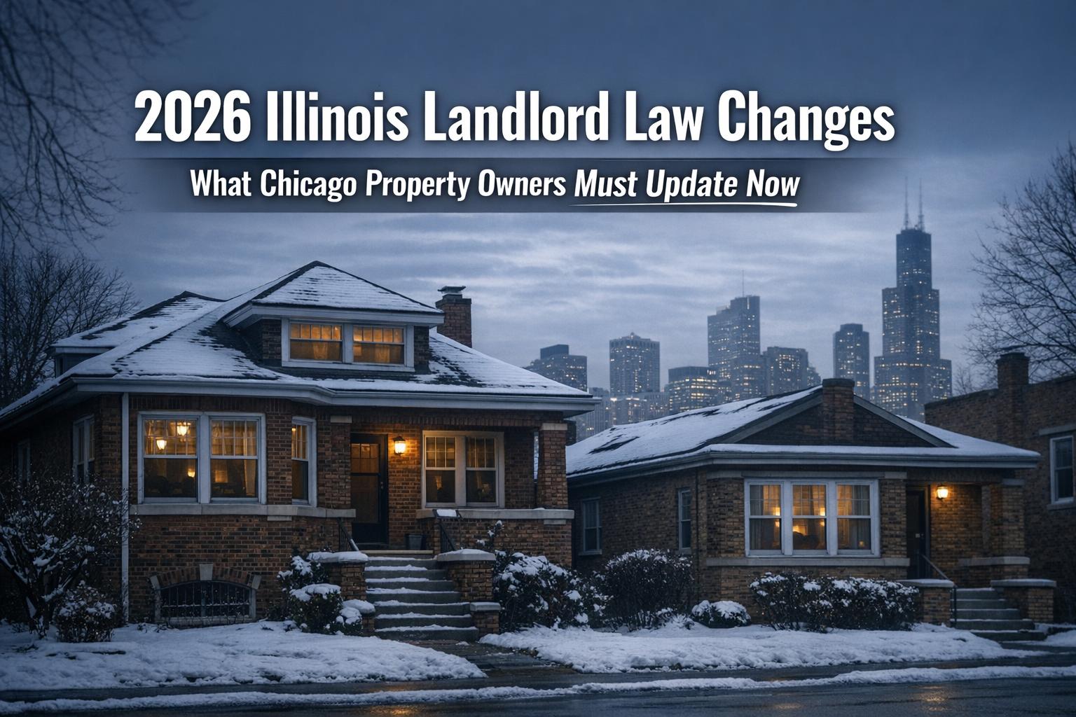 2026 Illinois Landlord Law Changes What Chicagoland Investors Must Be Ready For In 2026